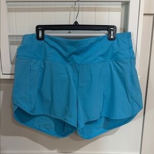 lululemon athletica Bright Aqua Athletic Shorts- 4” inseem